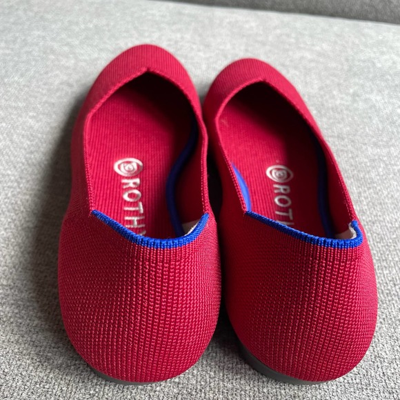 Rothy's The Flat in Red Cherry Round Toes Casual Flat Comfy Women's 5.5 - Picture 7 of 14